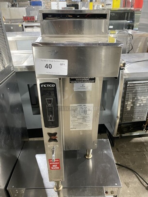 Fetco Commercial Countertop Coffee Brewing Machine! All Stainless Steel! On Legs! Model: CBS2041E