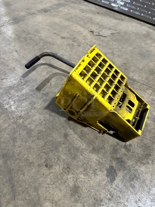 Yellow Poly Mop Bucket Wringing Attachment!