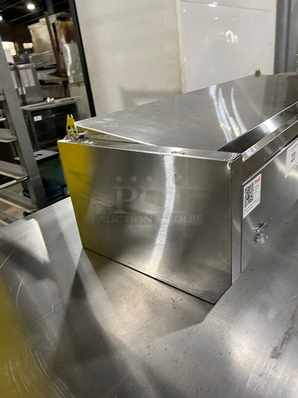 Nice! Turbo Air Commercial 48" Stainless Steel Refrigerated Countertop Salad Prep Table! Model CTST-1200-N! 115V! - Image 2 of 8