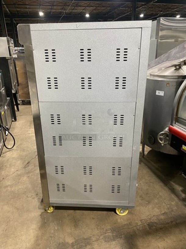 NEW! NEVER USED! OUT OF THE BOX! Astar Commercial Gas Powered Triple Deck Baking Oven! All Stainless Steel! On Casters! Model: HGB90Q - Image 3 of 12