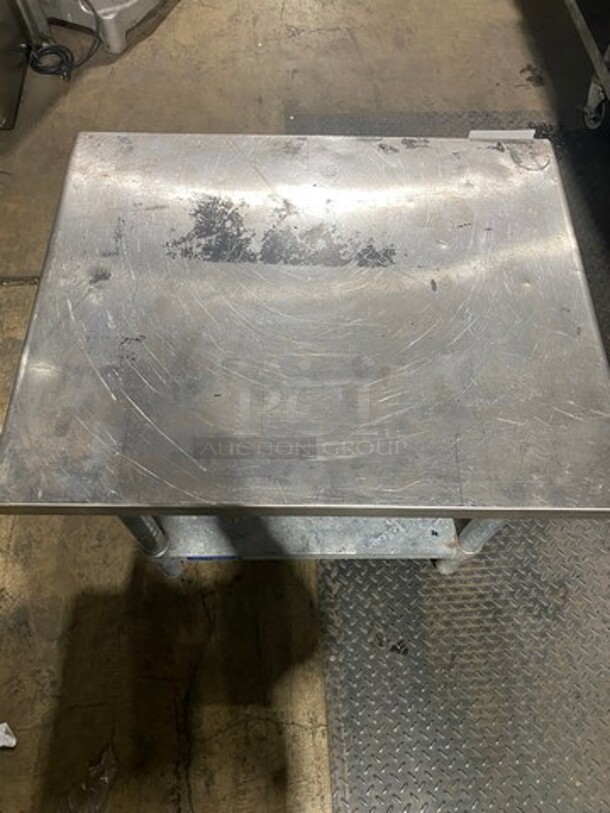 L & J Solid Stainless Steel Work Top/ Prep Table! With Storage Space Underneath! On Legs! - Image 7 of 8