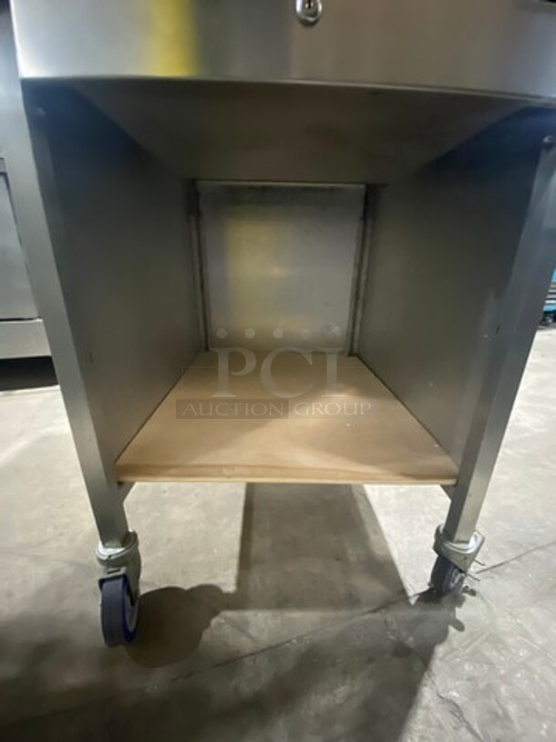 Commercial Portable Cashier Station! All Stainless Steel! On Casters! - Image 7 of 7