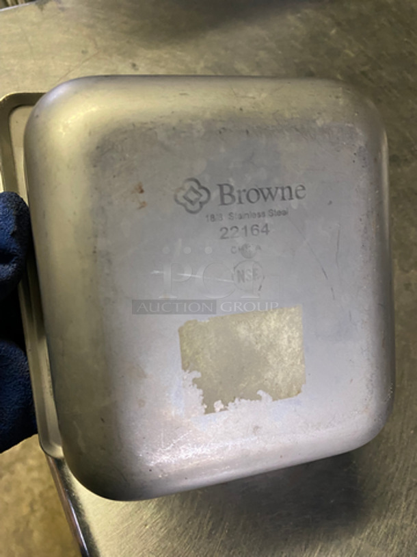 Browne Steam Table/ Prep Table Pans! All Stainless Steel! 13x Your Bid! - Image 5 of 6