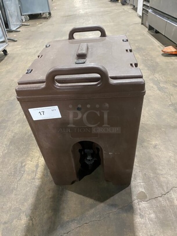 Cambro Insulated Beverage Dispenser/ Holder! With Side Handles! With Lid! - Image 1 of 5