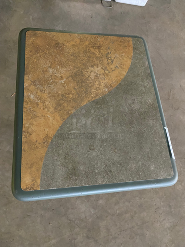 Square Subway Tables! With Black Metal Base! 4x Your Bid! - Image 6 of 7