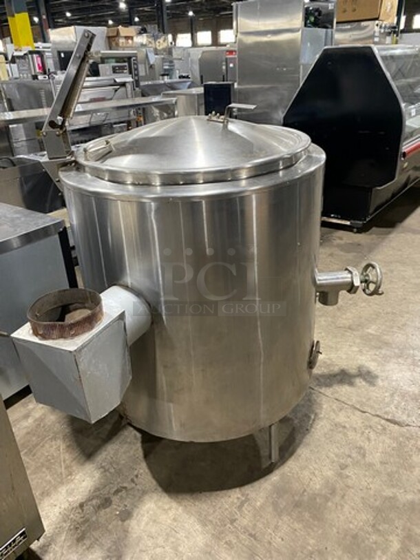 Groen Commercial Natural Gas Powered Soup Kettle! All Stainless Steel! On Legs! Model: AH/1-60 SN: 42980 - Image 3 of 11