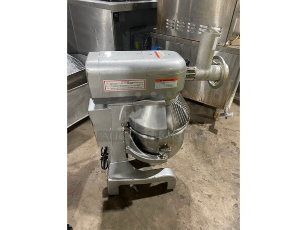 Thunderbird Commercial Countertop 20 Quart Mixer! With Bowl & Bowl Guard! With Meat Grinder Attachment! All Stainless Steel! Model ARM02N Serial 1133315! 115V 1Phase! - Image 2 of 8