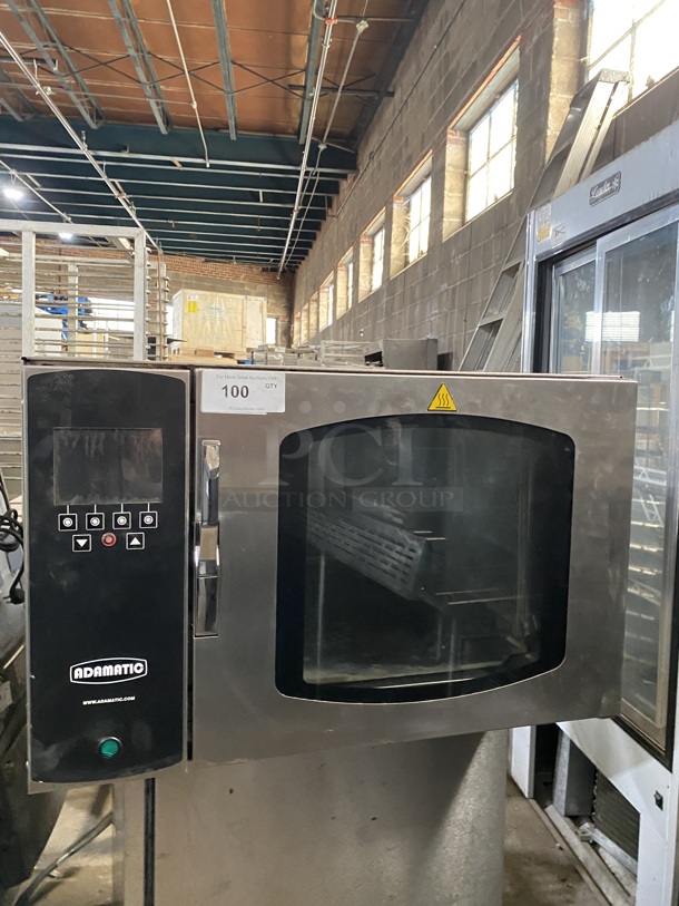AMAZING! Belshaw Adamatic Commercial Electric Powered Combi Convection Oven! With View Through Door! All Stainless Steel! - Image 1 of 8