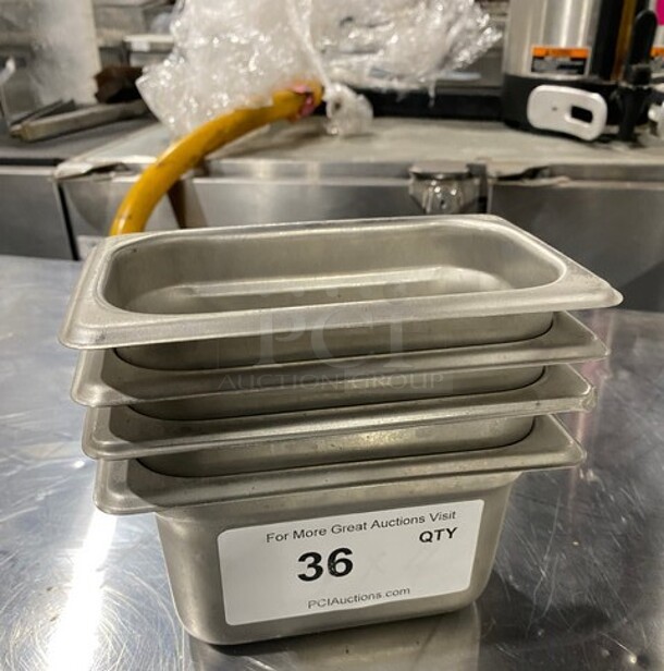 All One Money! Winco 1/9 Stainless Steel Food Steam Pans! MODEL SPJL904 SN: 2944008048 - Image 1 of 4