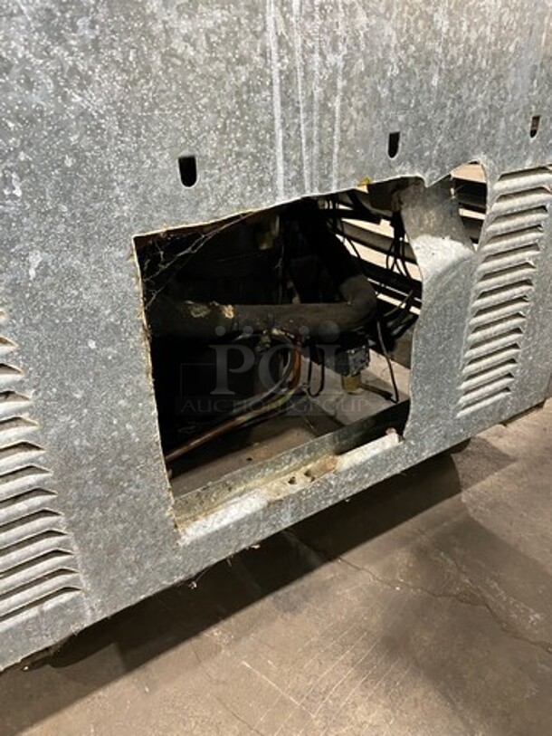 2010 Leader Commercial Worktop/ Lowboy Cooler! With Marble Top! With 3 Door Refrigerated Storage Space Underneath! All Stainless Steel! On Casters! Model: LB72FB SN: PT030866C 15V 60HZ 1 Phase - Image 10 of 11