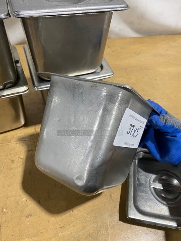 Amko Stainless Steel Steam Table/Hotel Pans! With Lids! 5X Your Bid! - Image 4 of 8