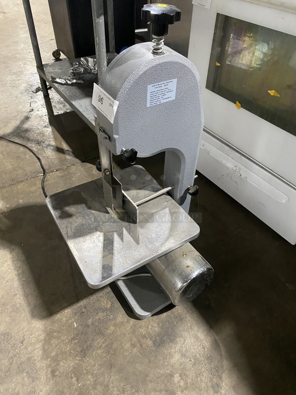 Commercial Countertop bone Saw Machine! All Stainless Steel! Eletric Powered! With Extra Blades! MODEL: JG210 110V! - Image 4 of 12