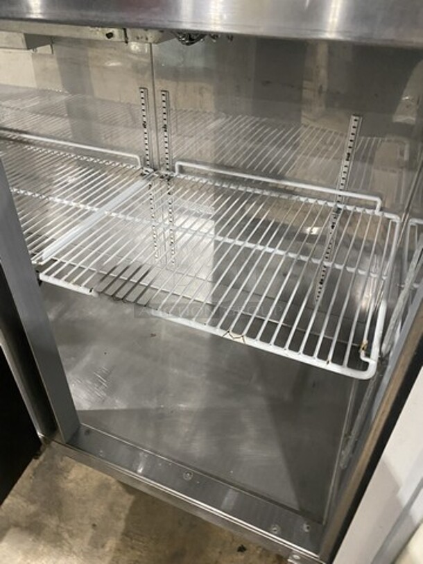 Perlick 84 Inch Refrigerated Bar Back Cooler! With 3 Solid Doors! Model BS3DS Serial 511451! 115V 1 Phase! On Legs!  - Image 7 of 9