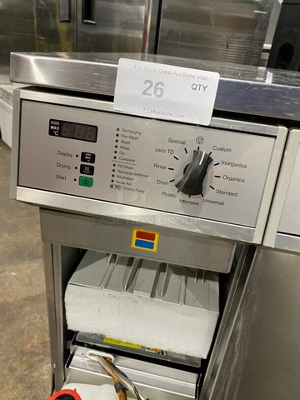 Miele Commercial Undercounter Glass Washer! All Stainless Steel! On Legs! Model: G7883CD SN: 74311290 208V - Image 6 of 8