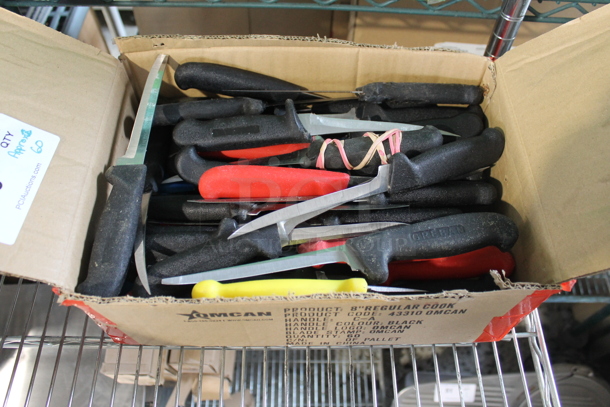 60 SHARPENED Stainless Steel Boning Knives. 60 Times Your Bid! - Image 1 of 2