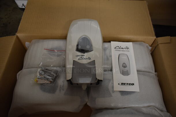 Box of 12 BRAND NEW! Betco Clario Foaming White Soap Dispensers. - Image 1 of 5
