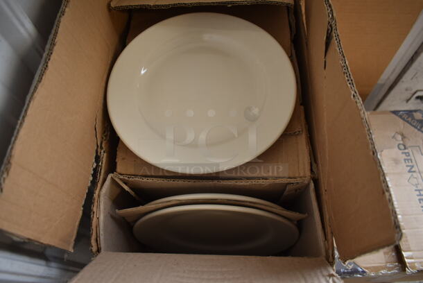 3 Boxes of 24 White Ceramic Plates. 3 Times Your Bid! - Image 1 of 4