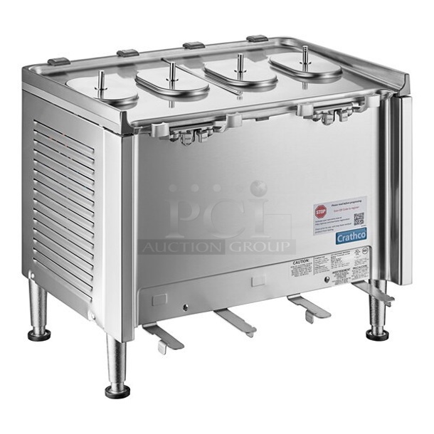 BRAND NEW SCRATCH AND DENT! 2023 Crathco CS-2D/3D/4E-16-R290 Stainless Steel Commercial Countertop Refrigerated Beverage Machine Base. 120 Volts, 1 Phase. Tested and Working!