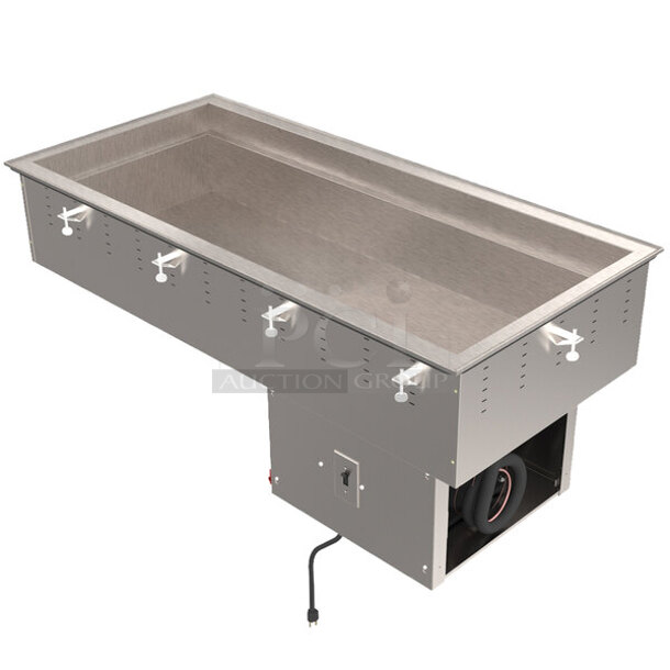 BRAND NEW SCRATCH AND DENT! Vollrath 36434R Four Pan Modular Remote Drop In Refrigerated Cold Food Well. Does Not Come w/ Remote Compressor - Image 1 of 5