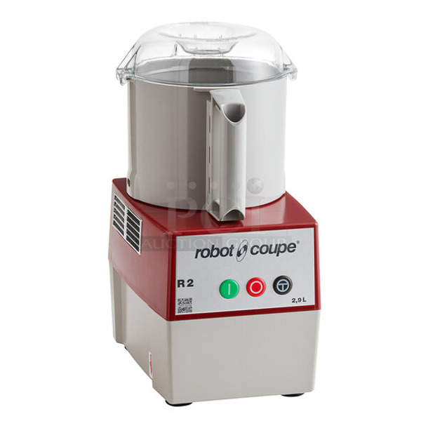 BRAND NEW SCRATCH AND DENT! Robot Coupe R2B Metal Commercial Countertop Food Processor w/ Bowl, Lid and S Blade. 120 Volts, 1 Phase. Tested and Working! - Image 1 of 6