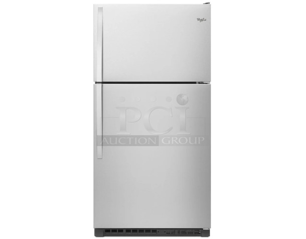 BRAND NEW SCRATCH AND DENT! 2024 Whirlpool WRT311FZDM02 Stainless Steel Cooler Freezer Combo. 115 Volts, 1 Phase. Tested and Working! - Image 1 of 8