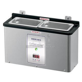 BRAND NEW SCRATCH AND DENT! Server CW-T Stainless Steel ConserveWell Utensil Holder with Timer. 120 Volts, 1 Phase. 