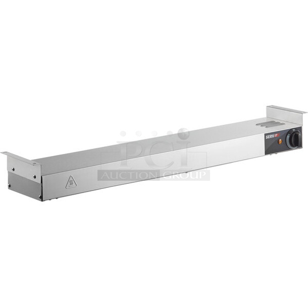 BRAND NEW SCRATCH AND DENT! 2023 ServIt 423SWI36CP 36" High Wattage Strip Warmer with Adjustable Infinite Controls and Cord. 120 Volts, 1 Phase.  - Image 1 of 8