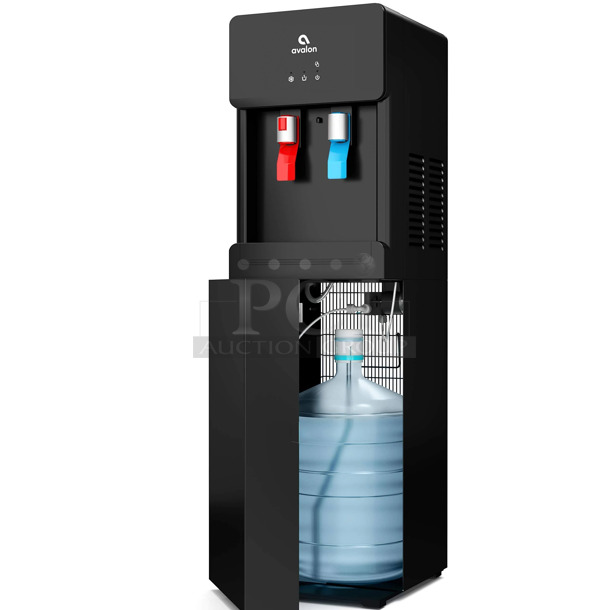 BRAND NEW IN BOX! Avalon A6BLWTRCLRBLK Stainless Steel Bottom Loading Water Cooler. 115 Volts, 1 Phase.  - Image 1 of 3