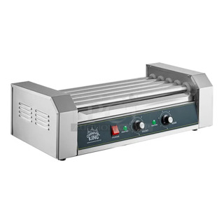 BRAND NEW SCRATCH AND DENT! 2021 Carnival King 382HDRG12 Stainless Steel Countertop 12 Hot Dog Roller Grill with 5 Rollers. 120 Volts, 1 Phase. Tested and Working!