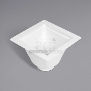 BRAND NEW SCRATCH AND DENT! 83542722 Oatey 42722 12" x 12" PVC Floor Sink with 6 1/2" Sump Depth and 4" Outlet