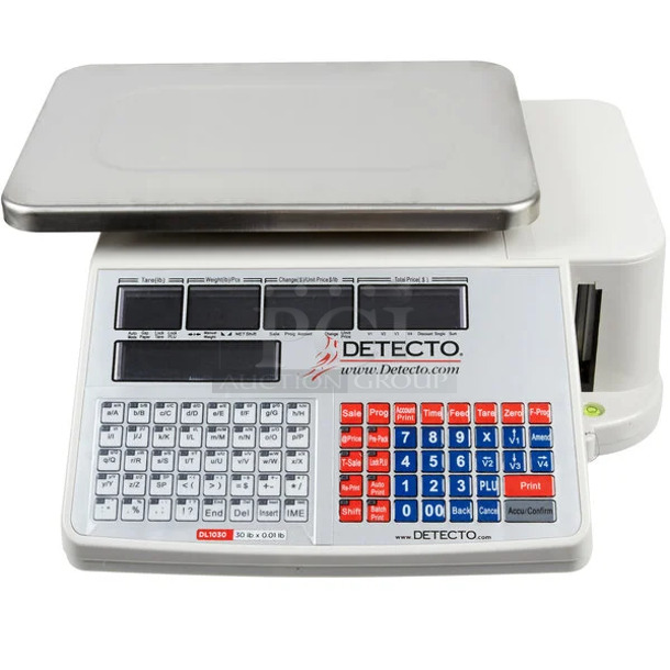 BRAND NEW SCRATCH AND DENT! Cardinal Detecto DL1030 30 lb. Digital Price Computing Scale with Printer. Tested and Working! - Image 1 of 3