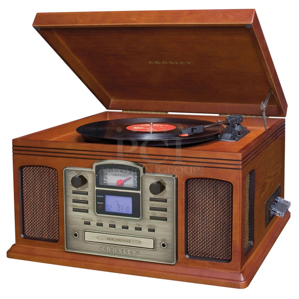 IN ORIGINAL BOX! Crosley  CR2405C-ES Director CD Recorder - Image 1 of 3