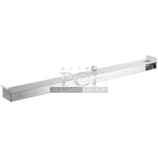 BRAND NEW IN BOX! ServIt 423SWI48CP Stainless Steel Commercial 48" High Wattage Strip Warmer with Infinite Controls. 120 Volts, 1 Phase.