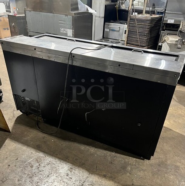 Continental Commercial Under The Counter Beer Bottle Cooler! With 2 Stainless Steel Sliding Top Doors! Model: CBC64 SN: 14566957 115V 60HZ 1 Phase - Image 4 of 8