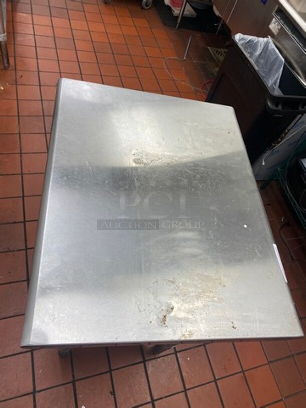 Advance Tabco Solid Stainless Steel Work Top/ Prep Table! With Storage Space Underneath! On Legs! Model: TT240 - Image 5 of 7