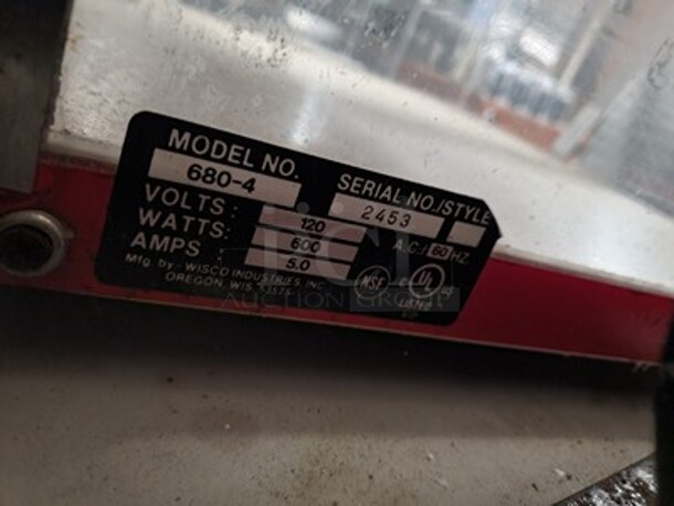 Wisco Display Cabinet-120V.  - Image 5 of 5