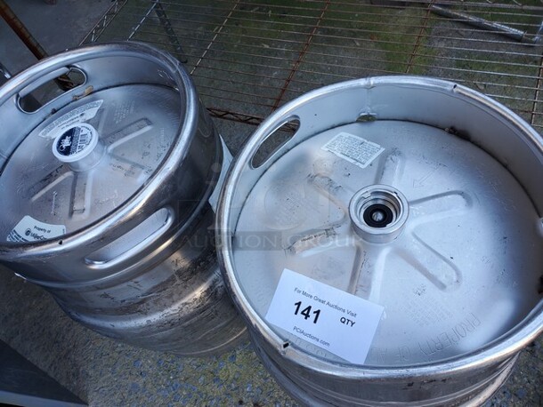 Draft beer barrels (1 full|1 Empty) - Image 3 of 9
