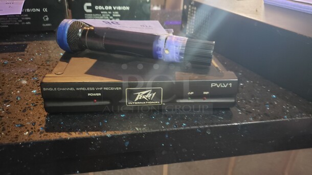 Peavey Single Channel Wireless VHF Receiver and Microphone

Not tested 

(Location 2) - Image 1 of 1