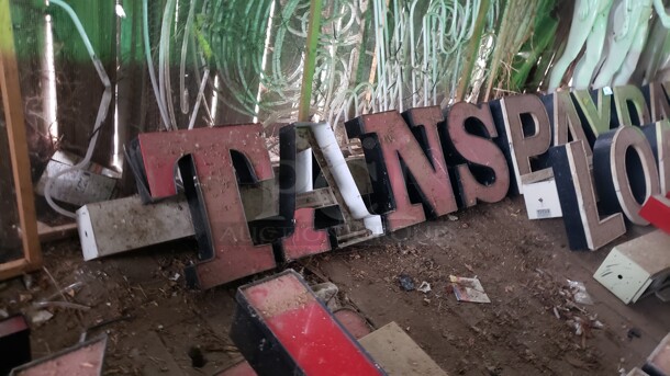 Lot of 3 Signs. 113" and (2) 82".  Pick up only!  Sold as is (Location 3) - Image 3 of 3