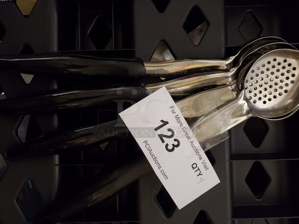 Perforated Stainless Steel Spoon with Handle - Image 4 of 4