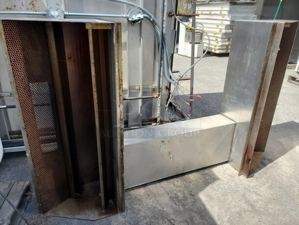 STAINLESS STEEL H- DUTY NSF HOOD FOR CONVEYOR PIZZA OVEN