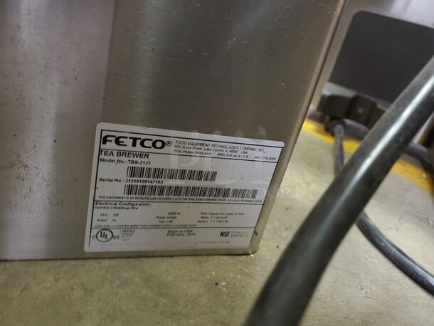 Fetco TBS-2121 SINGLE 3.5 Gallon Iced Tea Brewer - 120V - Image 4 of 4