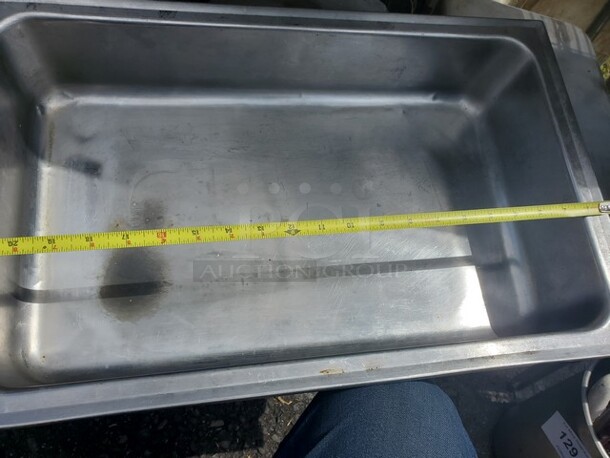 Lot of 5 Stainless Steel Food Pans *without lids* - Image 3 of 4