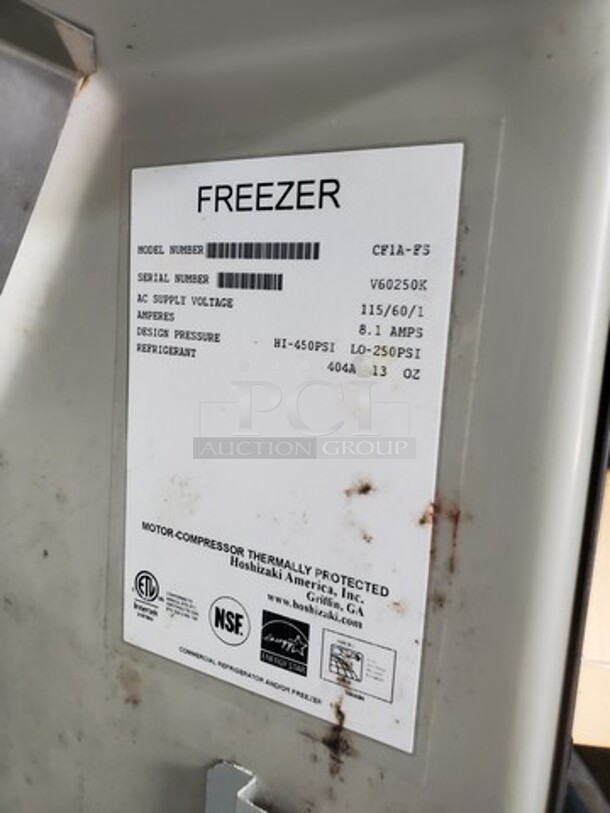 Hoshizaki CF1A-FS Reach-In Freezer w/ Solid Door - Image 4 of 5