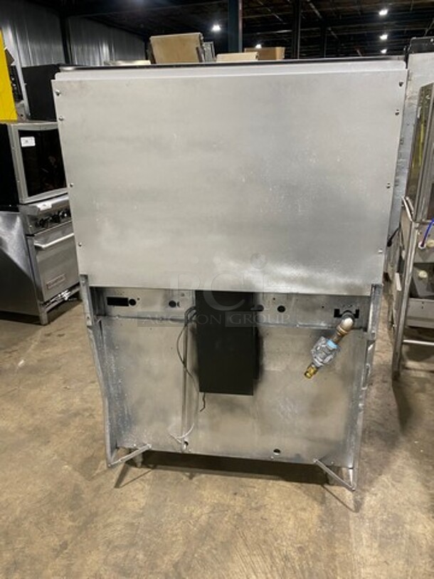 Garland Commercial Natural Gas Powered 6 Burner Stove! With Raised Back Splash And Salamander Shelf! With Oven Underneath! All Stainless Steel! On Legs! - Image 3 of 8