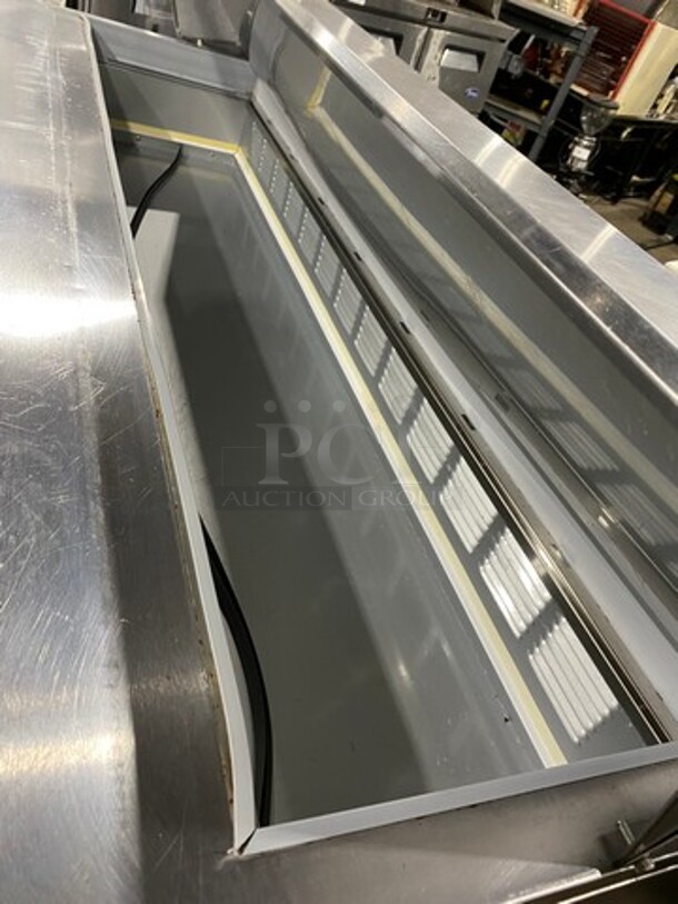 Beverage Air Commercial Refrigerated Mega Top Sandwich Prep Table! With 2 Door Storage Space Underneath! Poly Coated Racks! All Stainless Steel! On Casters! Model: SPE6016 SN: 10904853 115V 60HZ 1 Phase - Image 8 of 9