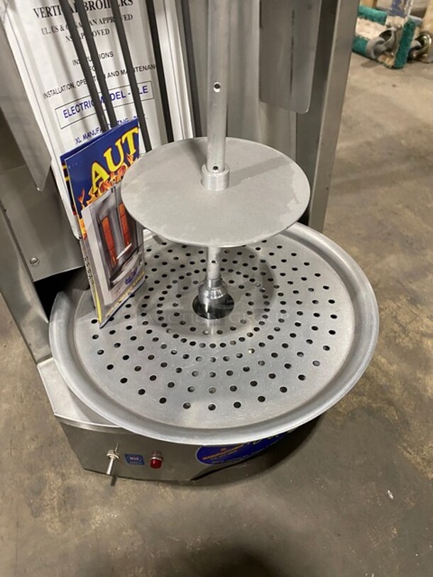 BRAND NEW! NEVER USED! Autogyros Commercial Countertop Electric Powered Vertical Broiler Gyro Machine! All Stainless Steel! Model: 4LE SN: 5530 208V 60HZ 1 Phase - Image 6 of 10