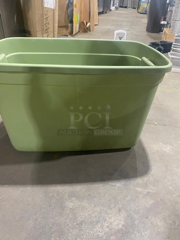 Green Poly Storage Bin! - Image 3 of 6