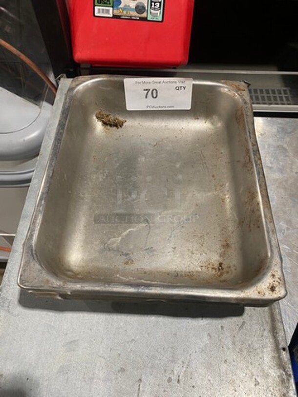 ALL ONE MONEY! Commercial Steam Table/ Prep Table Food Pans! All Stainless Steel! - Image 1 of 5