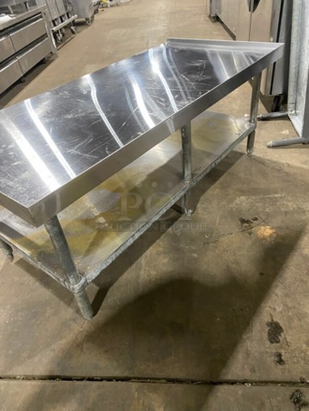 WOW! L & J Solid Stainless Steel Work Top/ Prep Table! With Storage Space Underneath! On Legs! - Image 4 of 9